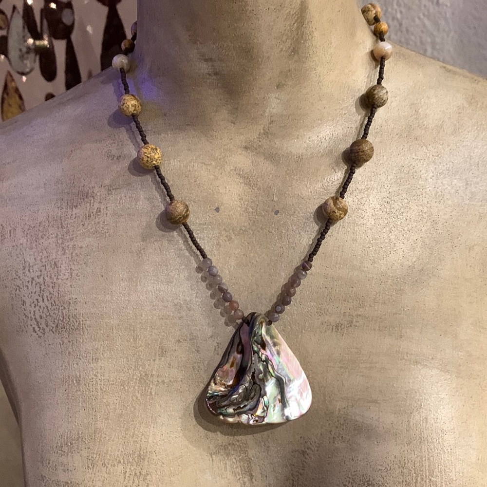 Abalone Statement Necklace